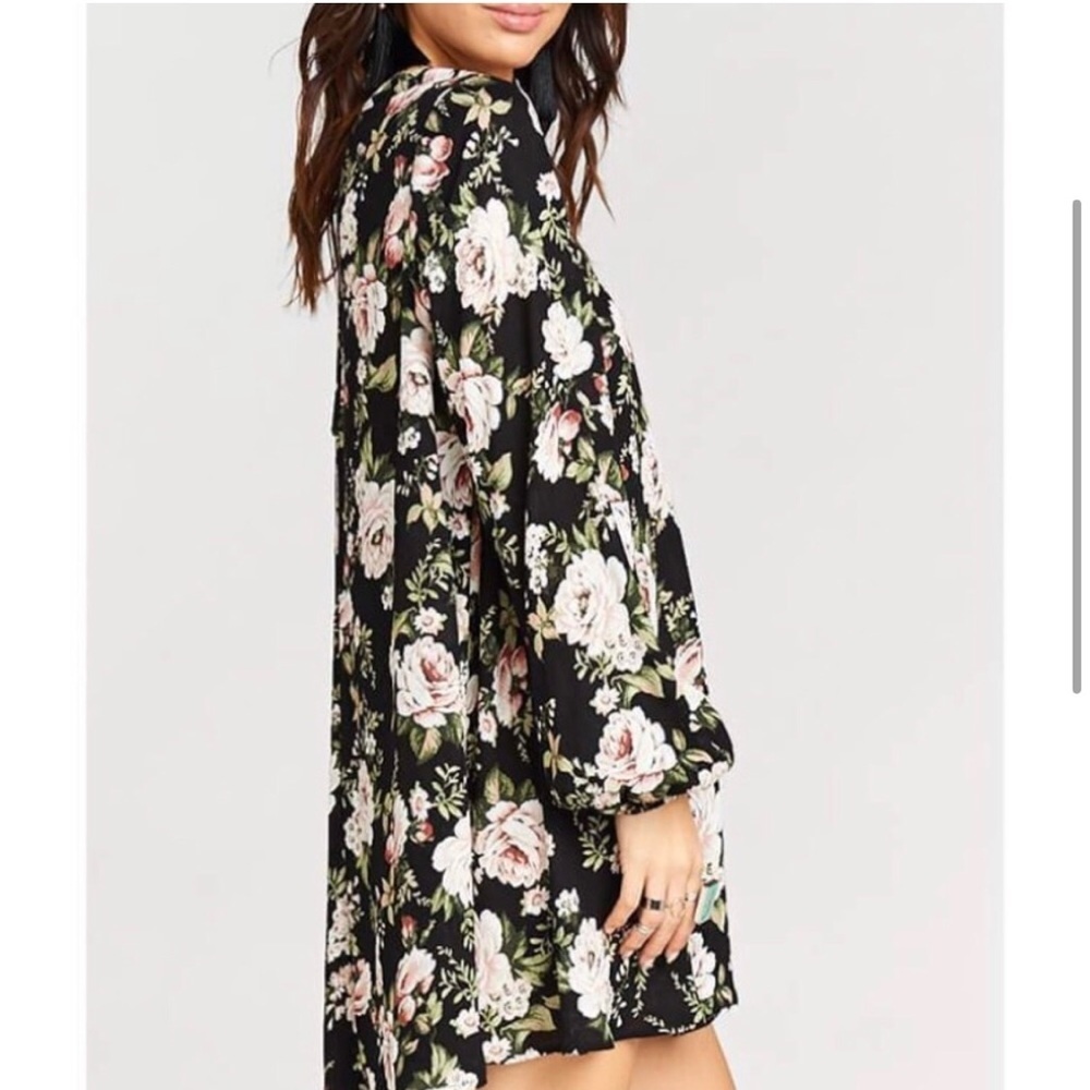 Show Me Your Mumu Donnie Dress Roses Cloud Floral Boho Mini Dress XS - Picture 16 of 16